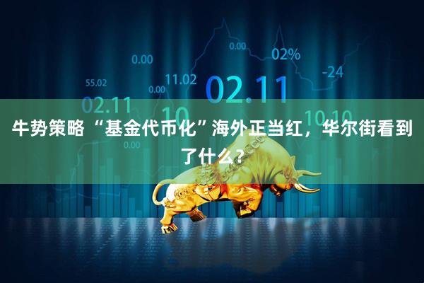 牛势策略 “基金代币化”海外正当红，华尔街看到了什么？