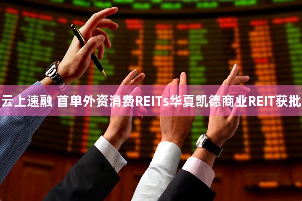 云上速融 首单外资消费REITs华夏凯德商业REIT获批